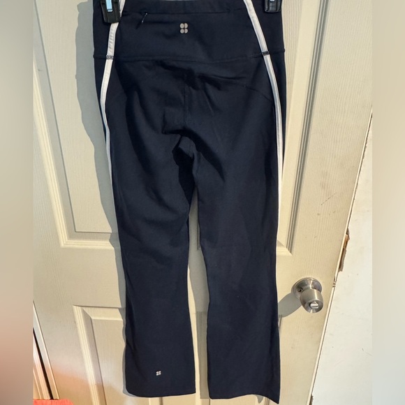 Sweaty Betty Kick Flare Power Workout Trousers Bootleg Navy Size XS - Picture 5 of 16